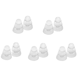Etymotic ER38-18CL-4SX - 3-Flanged Large Clear Eartips For ER4-SR/XR - 5 Pairs