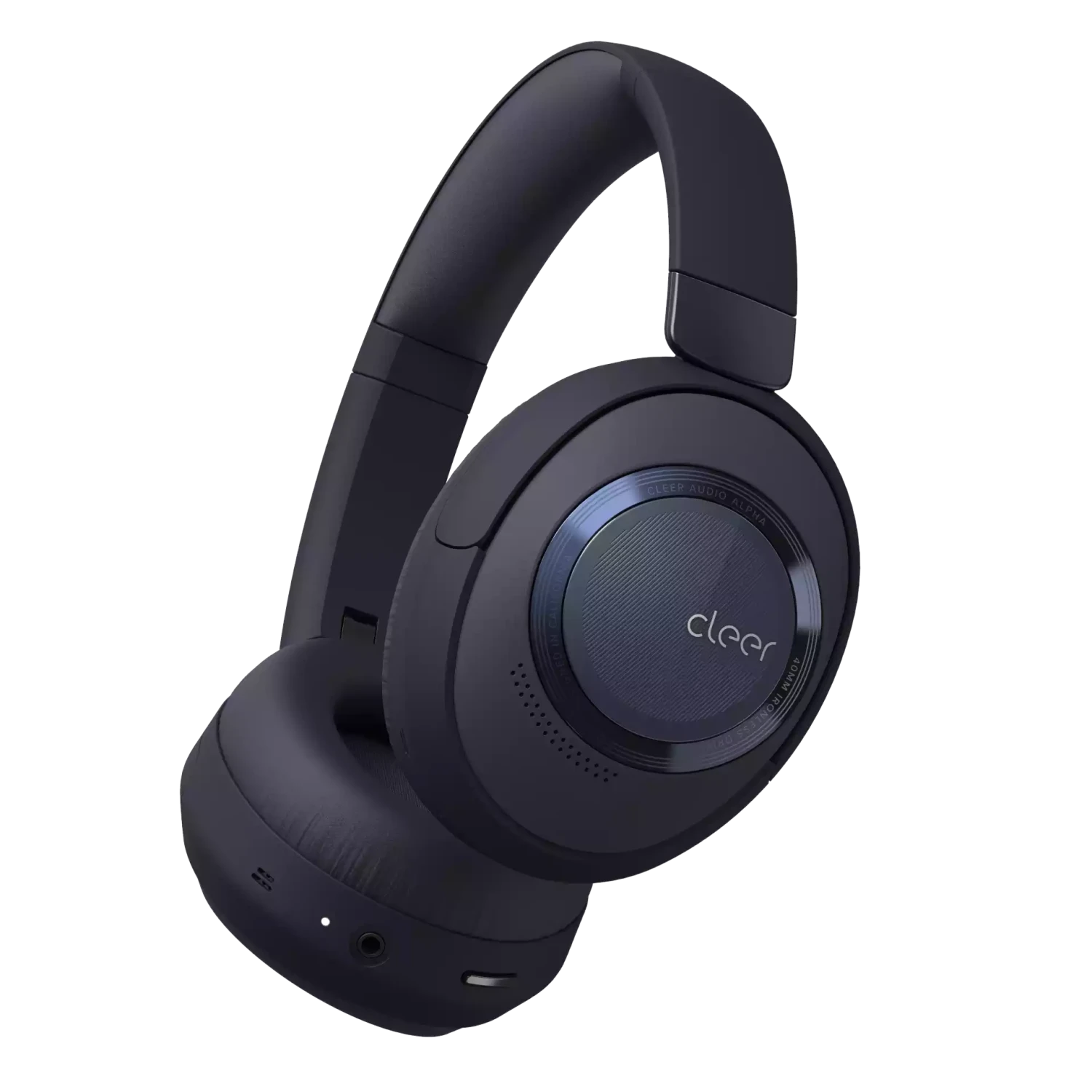 Cleer Alpha - Foldable Active Noise Cancelling Wireless Headphones - Midnight Blue - Refurbished 3 Cleer Alpha - Foldable Active Noise Cancelling Wireless Headphones - Midnight Blue - Refurbished