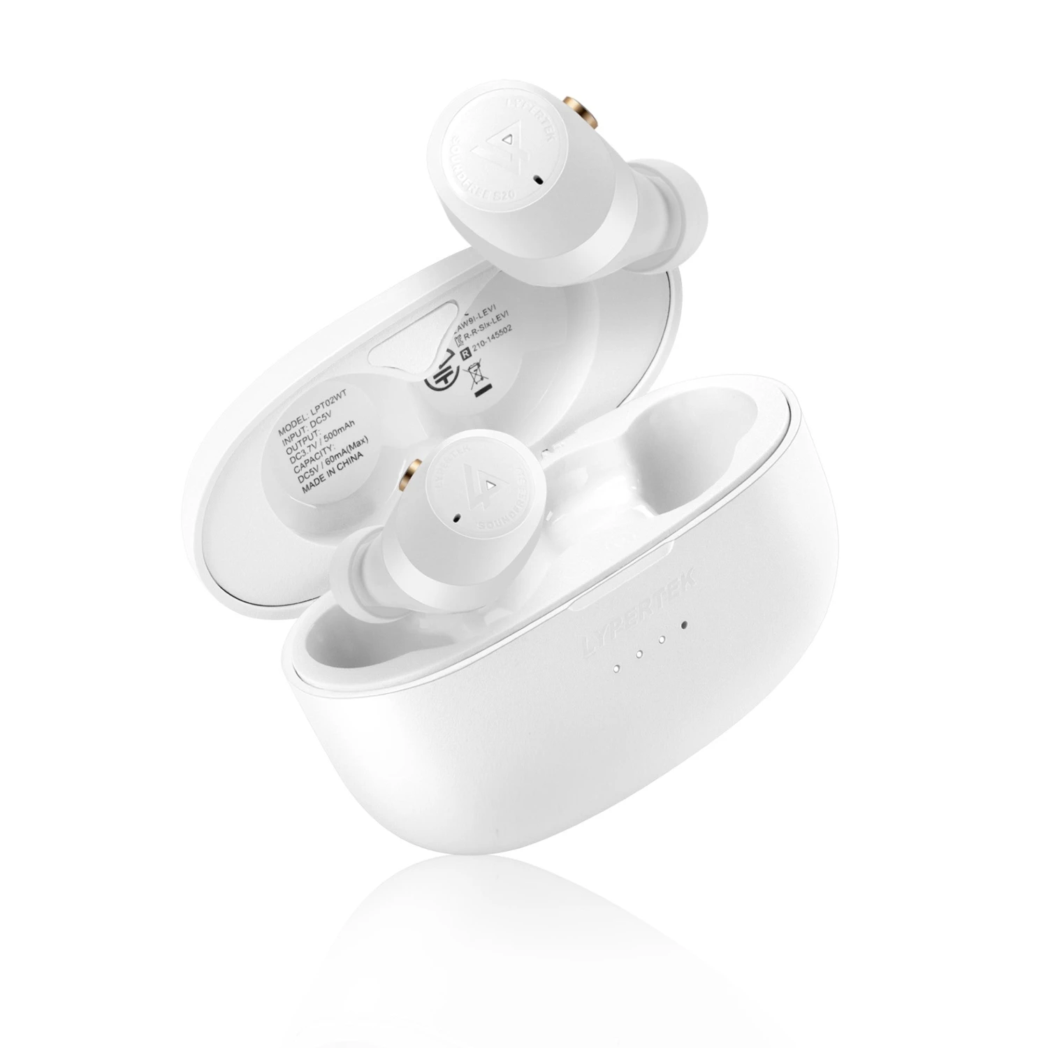 Lypertek SoundFree S20 - True Wireless In Ear Isolating Earphones - White - Refurbished 4 Lypertek SoundFree S20 - True Wireless In Ear Isolating Earphones - White - Refurbished - Image 2