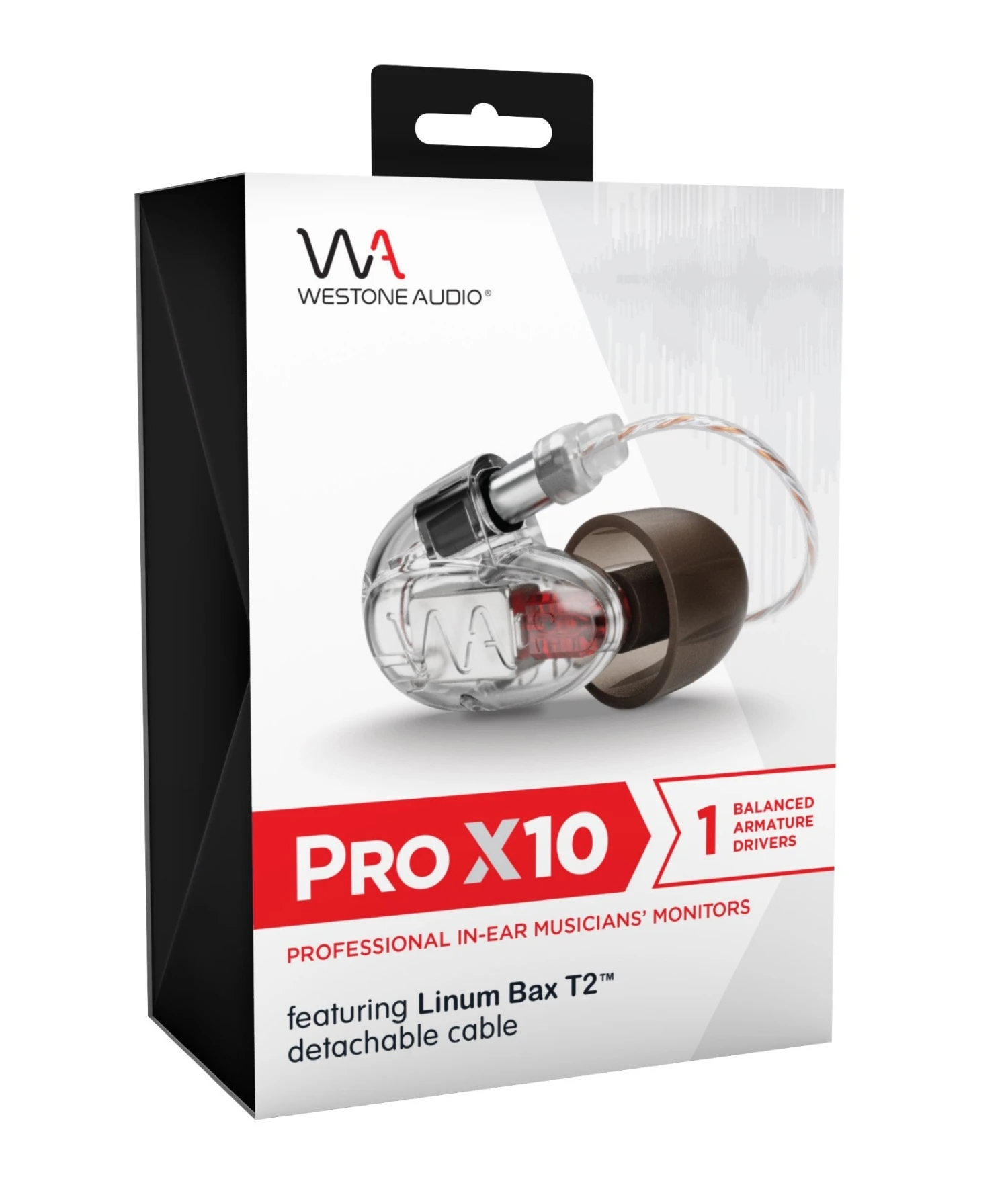 Westone Audio Pro X10 - Professional Single Driver IEM Earphones With Linum BaX T2 Detachable Cable - Refurbished 5 Westone Audio Pro X10 - Professional Single Driver IEM Earphones With Linum BaX T2 Detachable Cable - Refurbished - Image 3