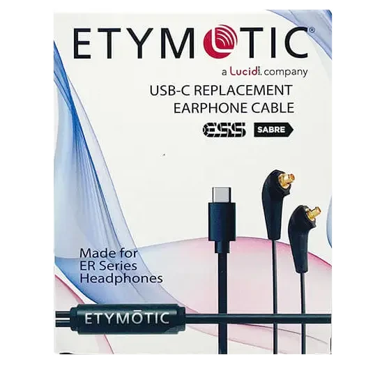 Etymotic ER Series MMCX To USB-C Replacement Earphone Cable With ESS Sabre DAC 3 Etymotic ER Series MMCX To USB-C Replacement Earphone Cable With ESS Sabre DAC