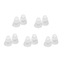 Etymotic ER38-18CL 3-Flanged Large Clear Eartips - 5 Pairs