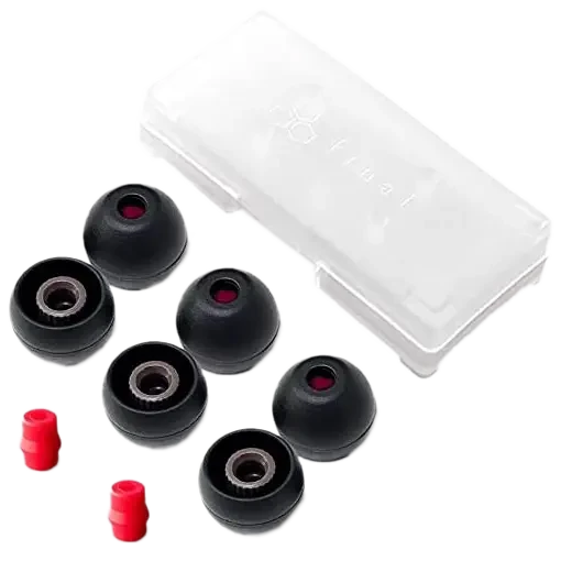 Final Black Silicone Type E Eartip Kit With Case And Nozzle Adapter 6 Final Black Silicone Type E Eartip Kit With Case And Nozzle Adapter - Image 4