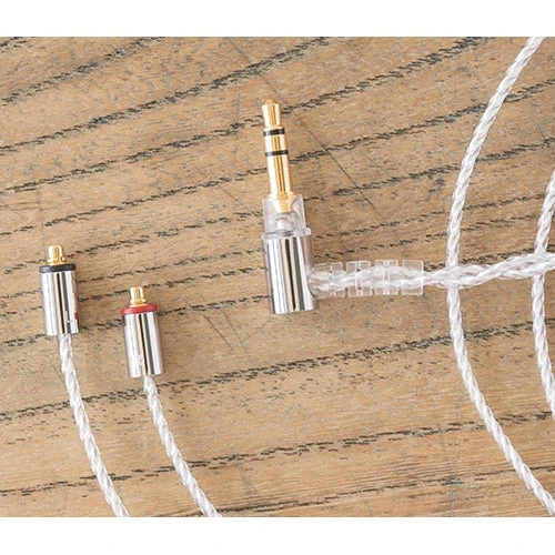 Final C106 Silver MMCX Cable With 3.5mm Angled Plug - 1.2m 3 Final C106 Silver MMCX Cable With 3.5mm Angled Plug - 1.2m
