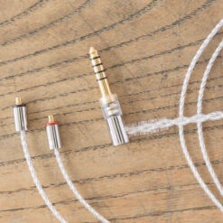 Final C106 Silver MMCX Cable With 4.4mm Angled Plug - 1.2m