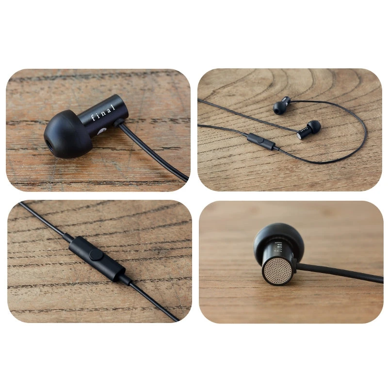 Final E2000C In Ear Isolating Earphones With Smartphone Controls & Mic - Black Aluminium - Refurbished 4 Final E2000C In Ear Isolating Earphones With Smartphone Controls & Mic - Black Aluminium - Refurbished - Image 2