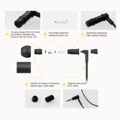 Final F3100 - In Ear Isolating Earphones 7 Final F3100 - In Ear Isolating Earphones -SENNHEISER Store final f3100 black diagram main 800x800 1