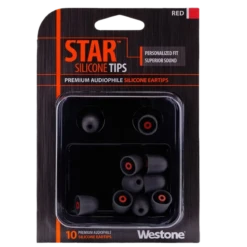 Westone Audio Star Premium Audiophile Silicone Eartips -SENNHEISER Store westone star silicone earitps red packaging main fix 800x800 copy