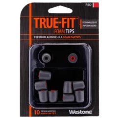 Westone Audio True-Fit Premium Audiophile Foam Eartips 11 Westone Audio True-Fit Premium Audiophile Foam Eartips -SENNHEISER Store westone true fit foam eartips red packaging main fix 800x800 copy
